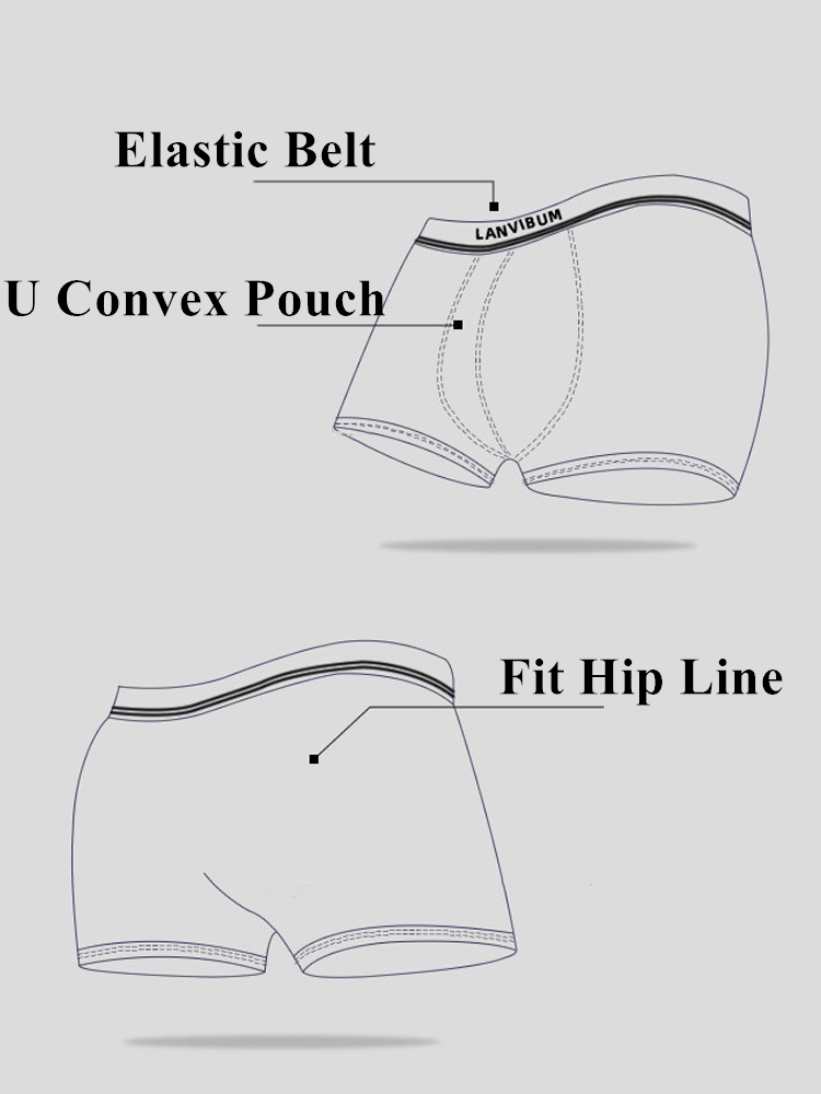 Men's Short Leg Cotton Trunks