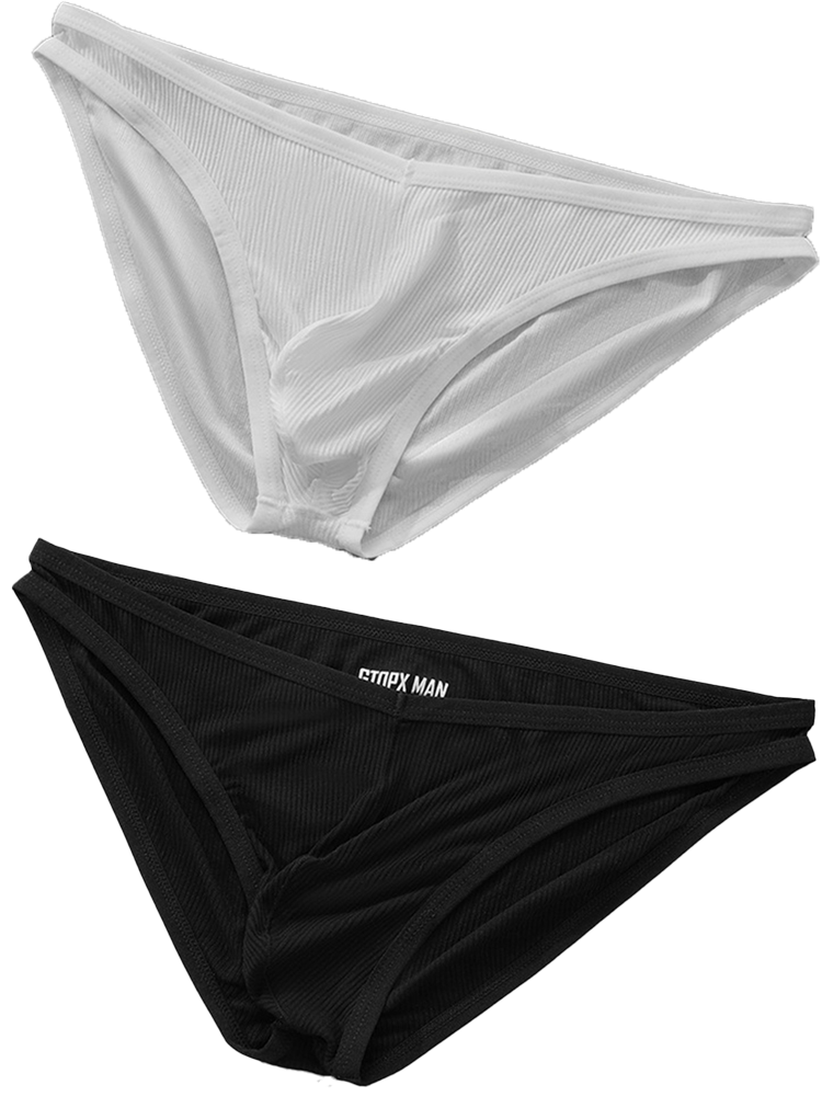 Sexy V-shape Low-rise Threaded Bikini For Men