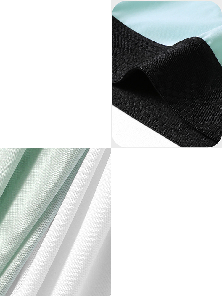 4 Pack Men's Silky Thin Seamless Trunks