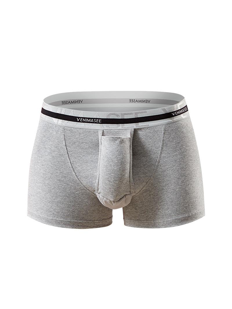 Men's Separate Ball Pouch Cotton Trunks