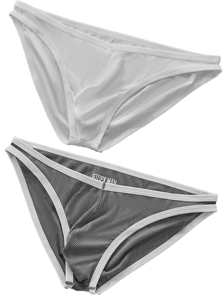 Sexy V-shape Low-rise Threaded Bikini For Men