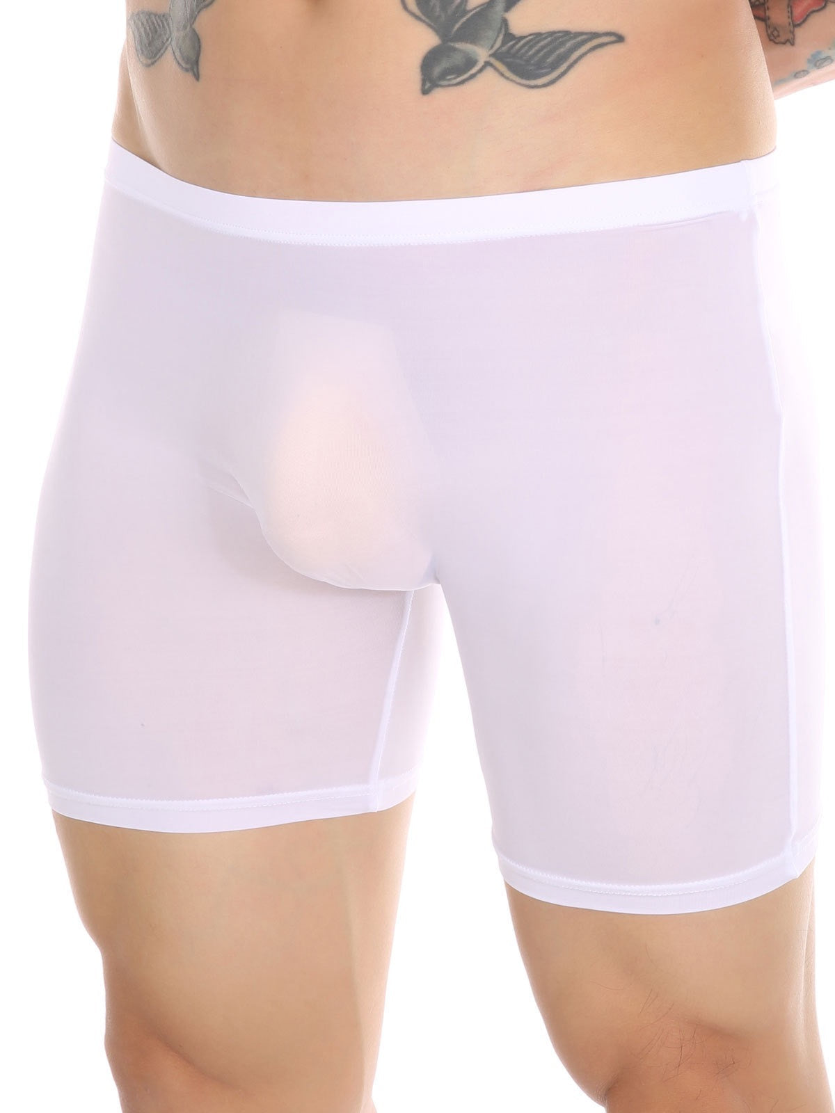 Men's Breathable Silky Seamless Boxer Briefs