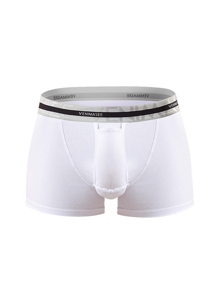 Men's Separate Ball Pouch Cotton Trunks