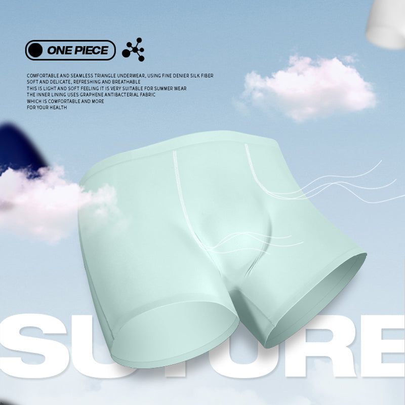 3 Pack Cool Trackless Thin Pouch Men's Trunks