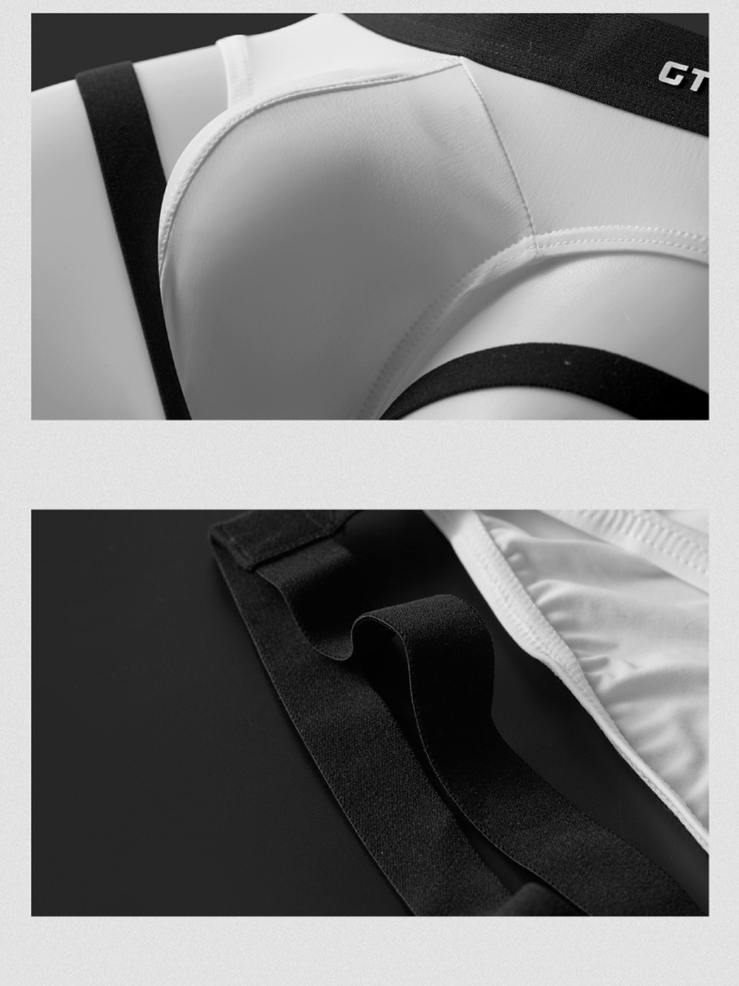 メンズセクシーUコンベックスガーターブリーフ