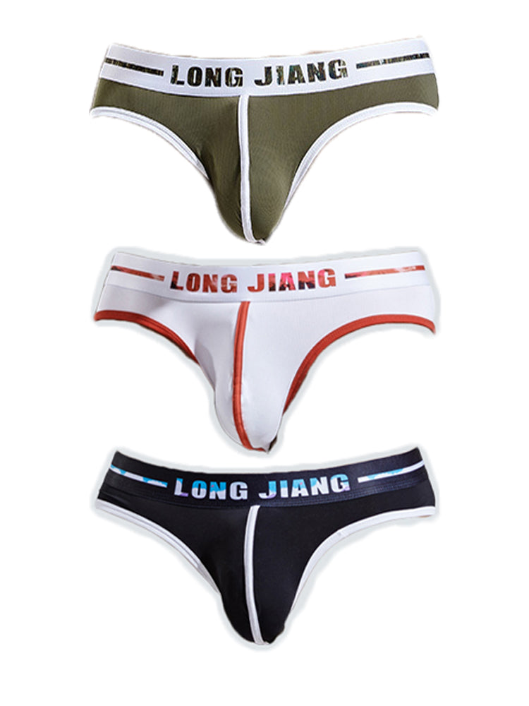 3 Pack Men's Seamless Ice Silk Comfy Underwear